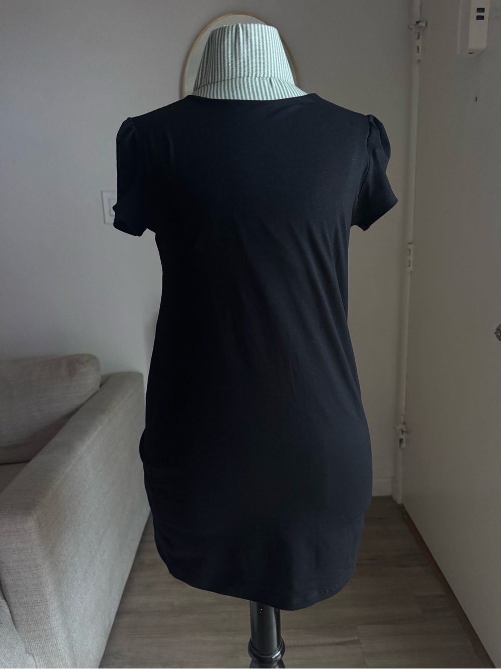Susana Monaco Black Fitted Mini Dress / Tunic XS